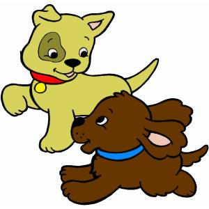 Disegno di Cuccioli di Cane a colori