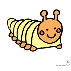 Disegno di Bruco a colori