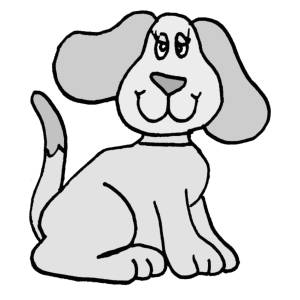 Disegno di Cagnolina a colori