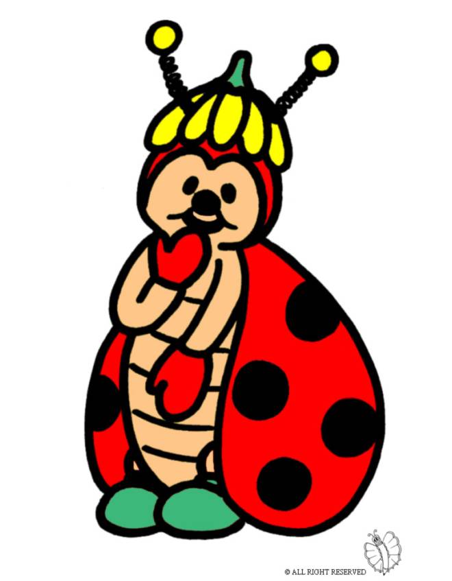 disegno di Coccinella a colori