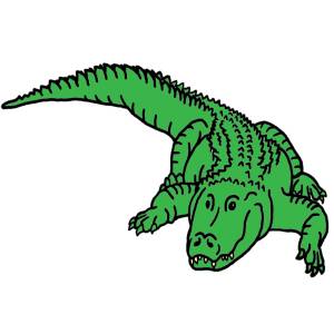 Disegno di Il Coccodrillo a colori