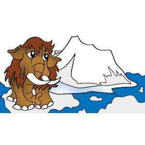 Disegno di Mammut a colori