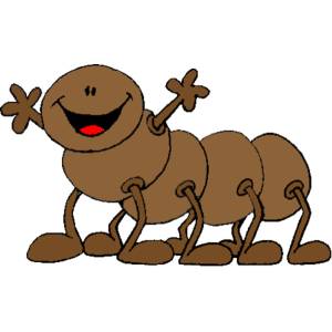 Disegno di Millepiedi con Sorriso a colori