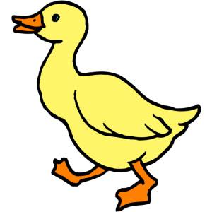 Disegno di Papera a colori