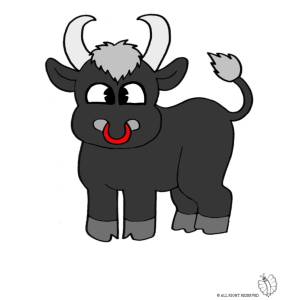 Disegno di Piccolo Toro a colori