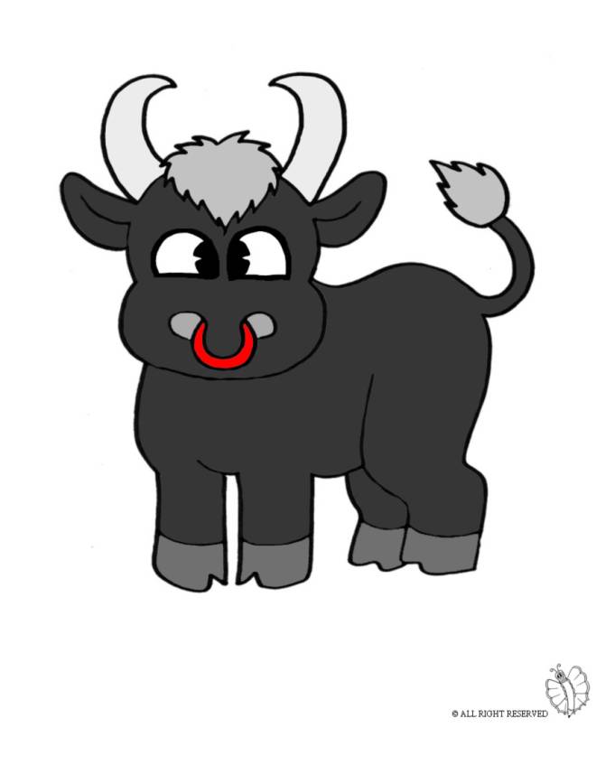 disegno di Piccolo Toro a colori