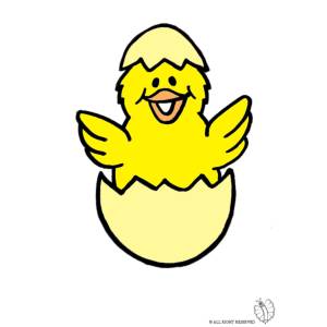 Disegno di Pulcino a colori