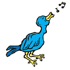 Disegno di Usignolo Canterino a colori