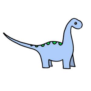 Disegno di Dinosauro Apatosaurus a colori