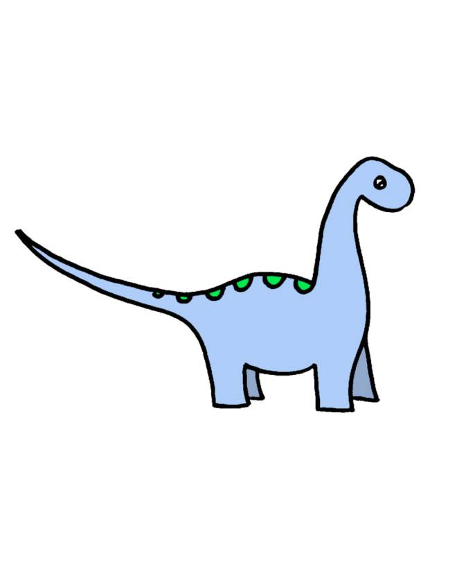 disegno di Dinosauro Apatosaurus a colori