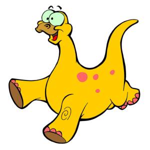 Disegno di Dinosauro Brontosauro a colori