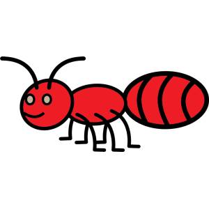 Disegno di La Formichina a colori