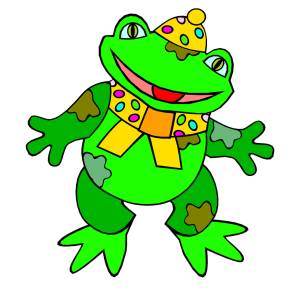 Disegno di La Rana a colori