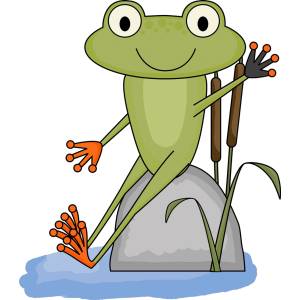 Disegno di La Rana nello Stagno a colori