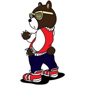 Disegno di Orso Trendy a colori