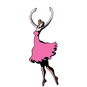 Disegno di Ballerina sulle Punte a colori