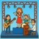 Disegno di Band Musicale sul Palco a colori