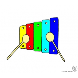 disegno di Xilofono a colori