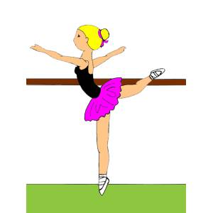 Disegno di Lezione di Danza Classica a colori