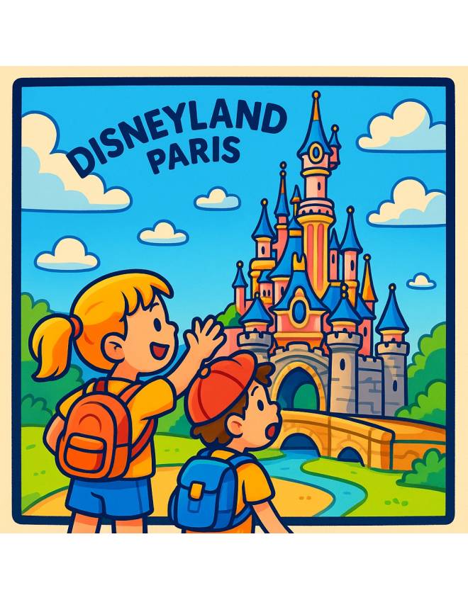 disegno di Disneyland Paris  a colori