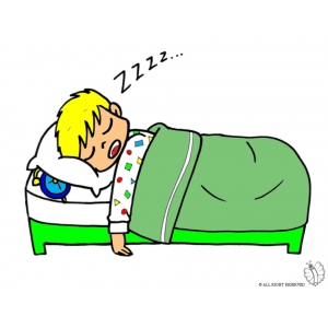 disegno di Bambino a Letto a colori