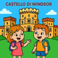 Disegno di Castello di Windsor in Inghilterra  a colori