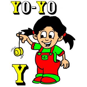 Disegno di Scheda Lettera Y a colori