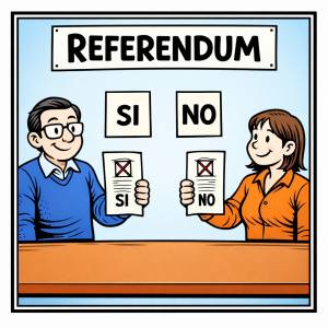 Disegno di Referendum a colori