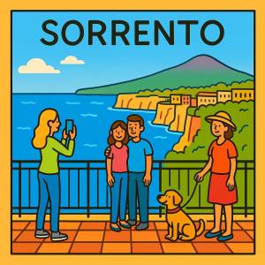 Disegno di Sorrento a colori