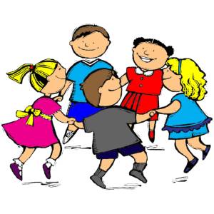 Disegno di Girotondo a colori