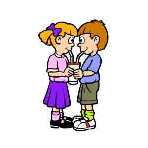 Disegno di Primi Amori a colori