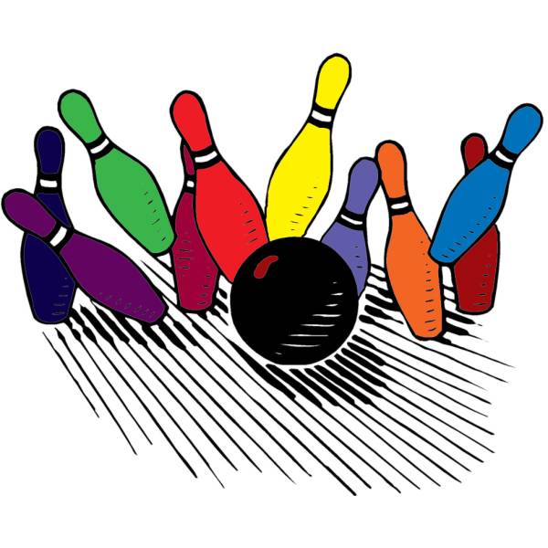 Disegno di Bowling Strike a colori