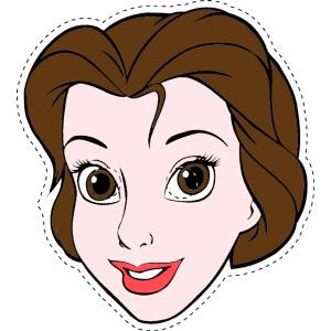 Disegno di Belle Maschera da Ritagliare a colori