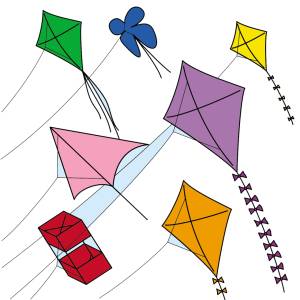 Disegno di Aquiloni a colori