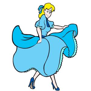 Disegno di Ballerina a colori