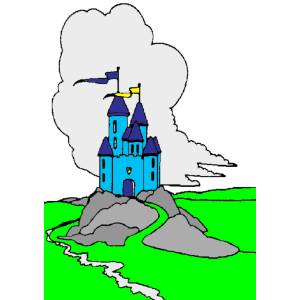 Disegno di Castello Incantato a colori