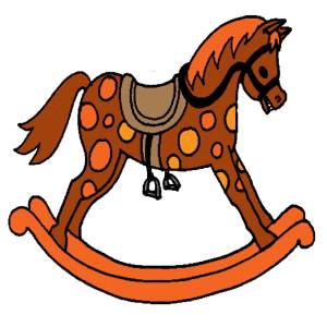 Disegno di Cavallo a Dondolo a colori