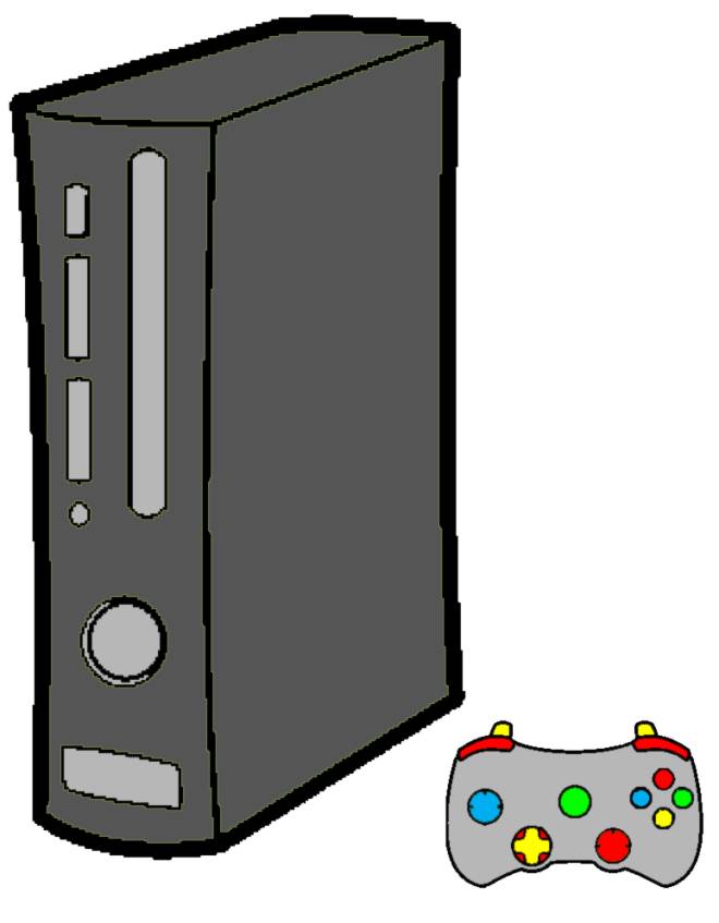 disegno di Console Giochi a colori