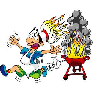 Disegno di Cuoco al Fuoco a colori