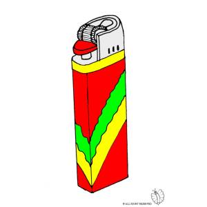 Disegno di Accendino a colori