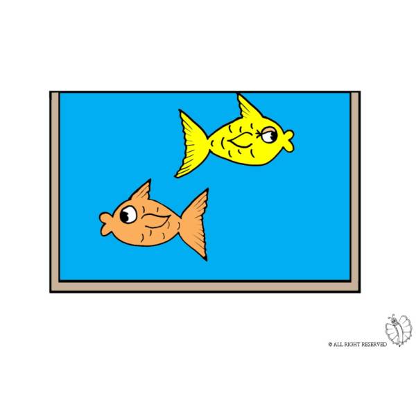 Disegno di Acquario a colori