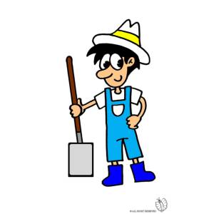 Disegno di Agricoltore a colori