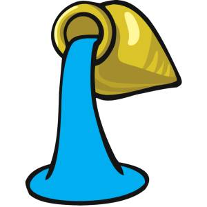 Disegno di Anfora con Acqua  a colori