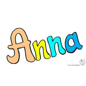 disegno di Anna a colori