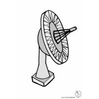 Disegno di Antenna Satellitare a colori