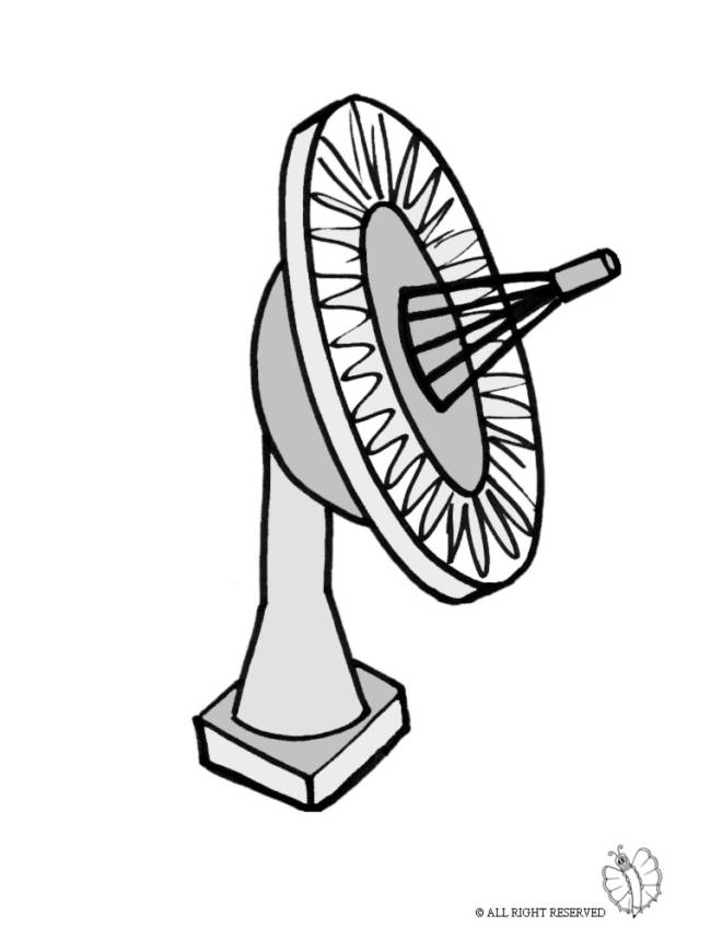 disegno di Antenna Satellitare a colori