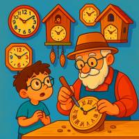 Disegno di Artigiano di Orologi  a colori