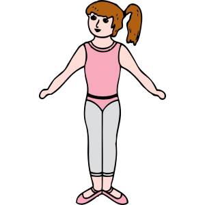 Disegno di Ballerina Danza Classica a colori