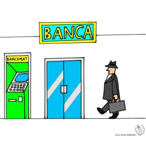 Disegno di Banca  a colori