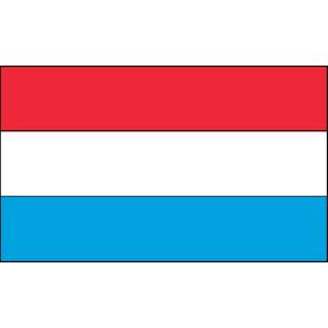 Disegno di Bandiera Lussemburgo a colori